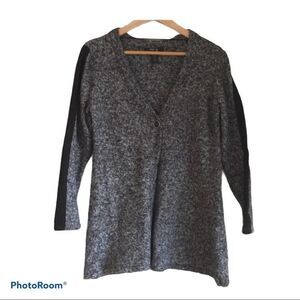 Style & Co Petite Gray Black Sweater Cardigan